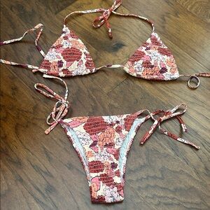 Zara Multicolor Floral Bikini Bottom
